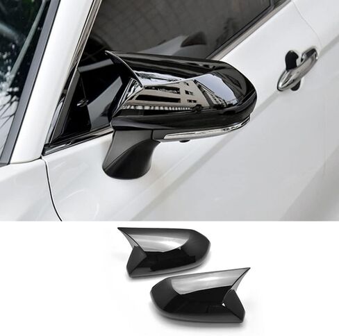 BOYUER 2PCS Car Side Rear View Mirror Guard Cover Caps Trims Exterior Decoration Accessories for Toyota Camry 2018-2025 (Piano Black) in Kuwait