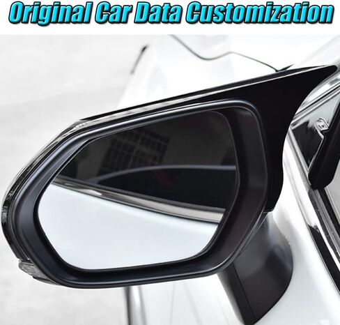 BOYUER 2PCS Car Side Rear View Mirror Guard Cover Caps Trims Exterior Decoration Accessories for Toyota Camry 2018-2025 (Piano Black) in Kuwait