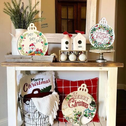 Large Size Wooden Shamrock St. Patrick's Day Ornaments to Paint, Shamrocks Wooden Irish DIY Blank Cutouts Unfinished Round Wood Discs Ornament for Crafts Hanging Spring Decorations 6 Pack in Kuwait