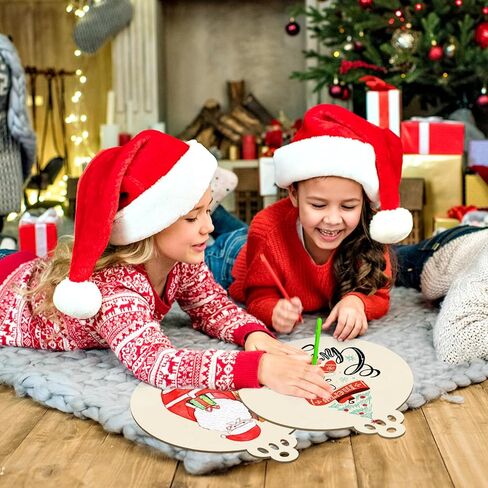 Large Size Wooden Shamrock St. Patrick's Day Ornaments to Paint, Shamrocks Wooden Irish DIY Blank Cutouts Unfinished Round Wood Discs Ornament for Crafts Hanging Spring Decorations 6 Pack in Kuwait