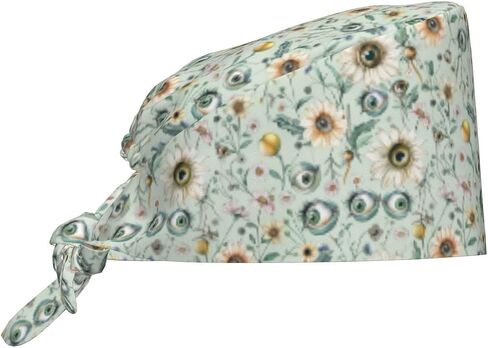 Starry Night Cardiac Adjustable Working Caps with Sweatband Scrub Hats Surgical Headgear for Women/Men in Saudi Arabia