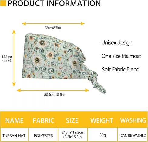 Starry Night Cardiac Adjustable Working Caps with Sweatband Scrub Hats Surgical Headgear for Women/Men in Saudi Arabia