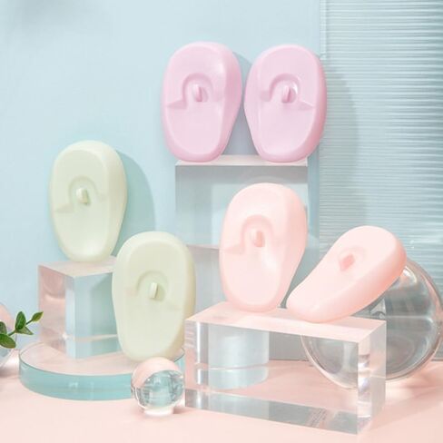 Silicone Ear Protectors for Hair Dyeing 3 Pair Hair Coloring Ear Covers for Salon Home Use in Saudi Arabia
