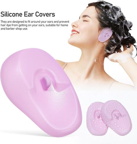 Silicone Ear Protectors for Hair Dyeing 3 Pair Hair Coloring Ear Covers for Salon Home Use in Saudi Arabia