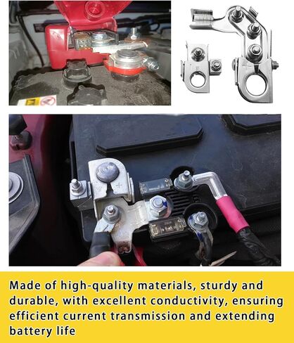 Positive Battery Terminal Compatible with Ford Super Duty F-250 F-350 F-450 Silverado 1500 2500 3500 Etc,Replace BT4A-14450-BA,BT4Z-14450-SD,926-603 Positive & Negative in Saudi Arabia