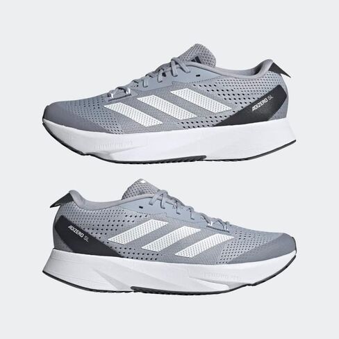 حذاء الجري اديداس Adizero SL للرجال، رمادي، مقاس 9.5 in Saudi Arabia