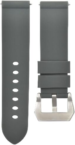 حزام ساعة Ewatchparts من مطاط السيليكون مقاس 24 ملم متوافق مع ساعة Panerai Luminor GMT Diver مقاس 44 ملم باللون الرمادي in Saudi Arabia