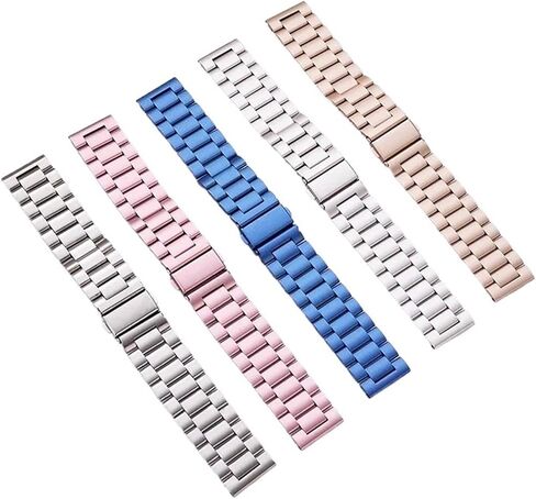 Watch Strap Stainless Steel Durable Metal Replacement Wristband Unisex Watch Band in Saudi Arabia