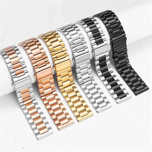 Watch Strap Stainless Steel Durable Metal Replacement Wristband Unisex Watch Band in Saudi Arabia