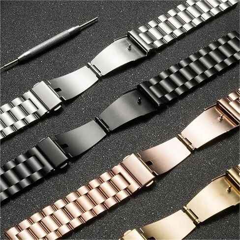 Watch Strap Stainless Steel Durable Metal Replacement Wristband Unisex Watch Band in Saudi Arabia