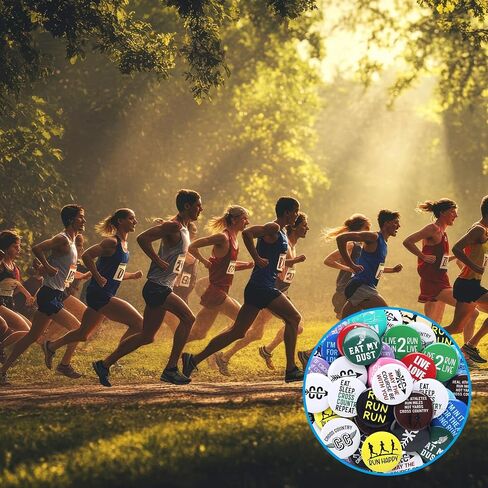 80 Pcs Cross Country Pins Gifts Running Button Pins Bulk Track Field Motivation Sport Accessories for Team Runner Pinback Backpacks Christmas Gifts in Saudi Arabia