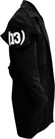 LIVEEVIL Men's NCR Veteran Ranger A7 Coat Costume - New Vegas Armor Leather Cowboy Duster Coats for Men in Saudi Arabia