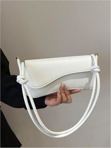 SweatyRocks Women's Asymmetrical Flap Shoulder Bag Adjustable Knot Strap Top Handle Purses in Saudi Arabia