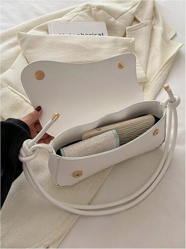 SweatyRocks Women's Asymmetrical Flap Shoulder Bag Adjustable Knot Strap Top Handle Purses in Saudi Arabia