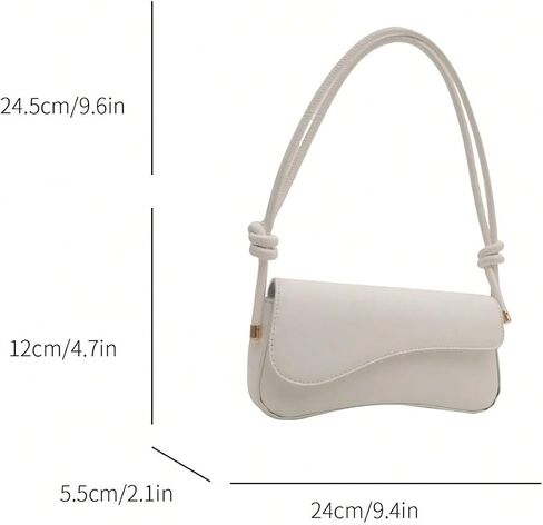 SweatyRocks Women's Asymmetrical Flap Shoulder Bag Adjustable Knot Strap Top Handle Purses in Saudi Arabia