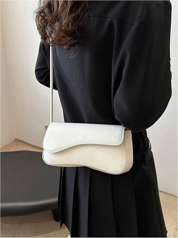 SweatyRocks Women's Asymmetrical Flap Shoulder Bag Adjustable Knot Strap Top Handle Purses in Saudi Arabia