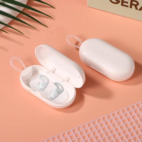 2 Pcs Earplug Cases, Ear Plug Holder Cases Only Portable Earplug Case Mini Plastic Earplug Organizer Storage Accessories Case Earplug Carrying Case Keychain for Travel Camping Business (Black) in Saudi Arabia