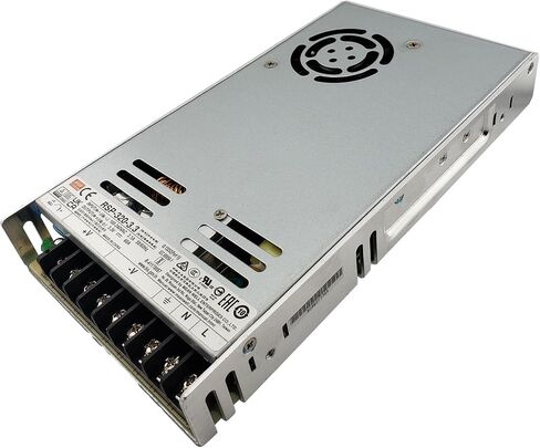 Mean Well RSP-320-5 Switching Enclosed Power Supply with PFC 5V 60A 300W AC/DC | Adjustable 4.5-5.5V Output | LED/A/V/Industrial | RoHS/UL Certified | Built-in Fan, Short Circuit & Overload Protection in Kuwait