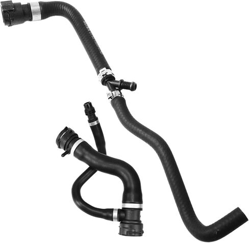 17127537107 17127555290 Radiator Upper Pipe + Exhaust Pipe 2-piece set For BMW X5 (E70) 2006-2010 X5 3.0si xDrive30i Peat# V201768 V202316 in Saudi Arabia