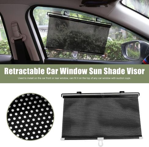 uxcell Retractable Car Front Rear Window Roller Sun Shade in Saudi Arabia