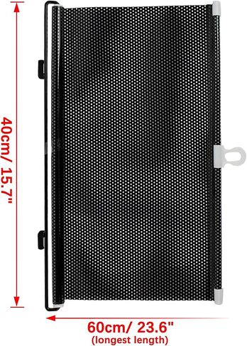 uxcell Retractable Car Front Rear Window Roller Sun Shade in Saudi Arabia