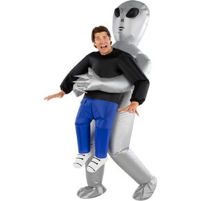 Morph Alien Costume, Silver Inflatable Alien Costume Adult, Halloween Costumes for Men, Halloween Costumes for Adults in Saudi Arabia