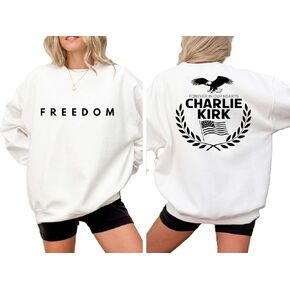 Charlie Kirk FREEDOM Sweatshirt, Charlie Kirk Sweatshirt, Charlie Kirk Hoodie, justice for Charlie Kirk shirt, Charlie Kirk quote shirt Freedom Multicolor in Kuwait