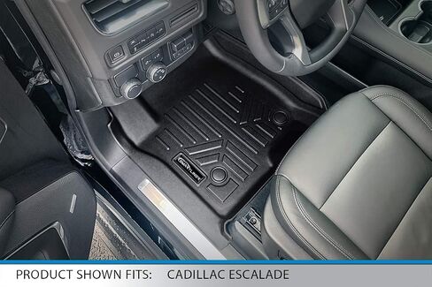 SMARTLINER 2 Row Floor Mats & Cargo Liner Behind 3rd Row Set Compatible with 2021-2023 Cadillac Escalade with 2nd Row Bench Seat in Saudi Arabia