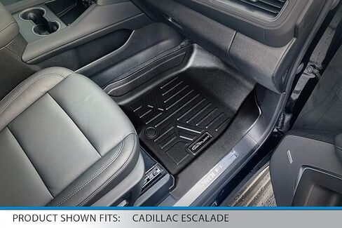 SMARTLINER 2 Row Floor Mats & Cargo Liner Behind 3rd Row Set Compatible with 2021-2023 Cadillac Escalade with 2nd Row Bench Seat in Saudi Arabia