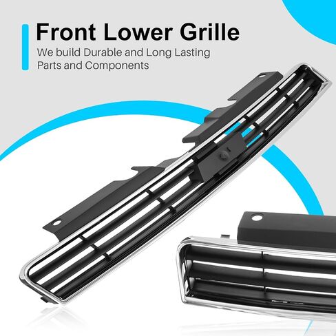 CarPartsDepot Front Grille Grill Lower Chrome Frame With Black Insert Compatible With Chevrolet 2006-2011 Impala GM1036106 10333711 in Saudi Arabia