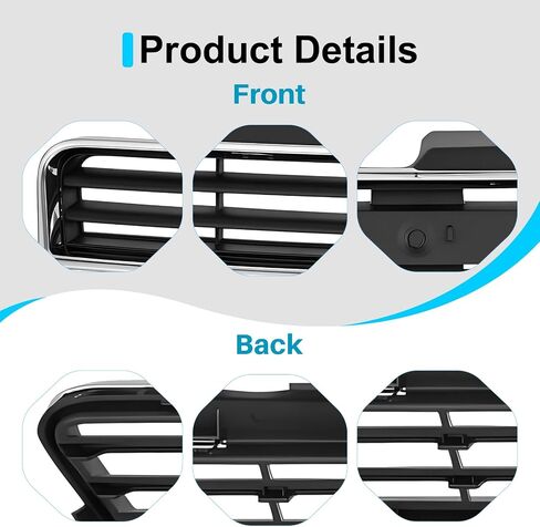 CarPartsDepot Front Grille Grill Lower Chrome Frame With Black Insert Compatible With Chevrolet 2006-2011 Impala GM1036106 10333711 in Saudi Arabia