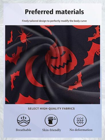 Men's Underwear Boxer Briefs Halloween Pattern Breathable Stretch Funny Novelty Gag Gifts for Men Elastic Underpants in Saudi Arabia
