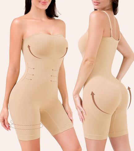 ملابس داخلية بدون حمالات للسيدات، بدلة للجسم للتحكم في البطن بشكل كامل، مشكل الجسم التنحيف بدون خياطة in Kuwait