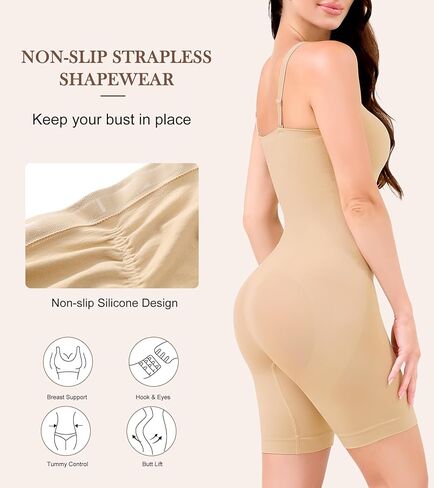 ملابس داخلية بدون حمالات للسيدات، بدلة للجسم للتحكم في البطن بشكل كامل، مشكل الجسم التنحيف بدون خياطة in Kuwait