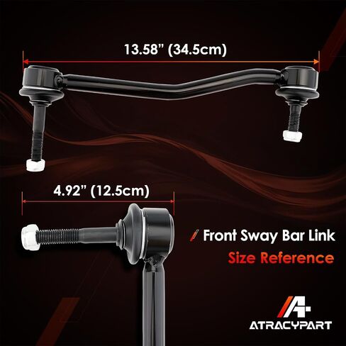 2Pcs Front Sway Bar Stabilizer End Links Zinc-Nickel Alloy Suspension Kit Left & Right, Compatible With 2000-2005 Excursion, 2000-2004 F250 F350 F450 F550 Super Duty 4WD, Replaces#: K80273 K80274 in Saudi Arabia