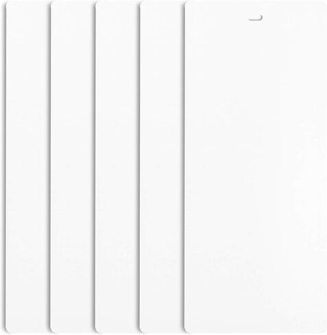 DALIX PVC Vertical Replacement Slats Curved Smooth Ivory 94.5 x 3.5 (20-Pack) in Kuwait