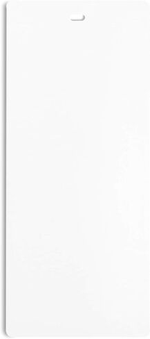 DALIX PVC Vertical Replacement Slats Curved Smooth Ivory 94.5 x 3.5 (20-Pack) in Kuwait