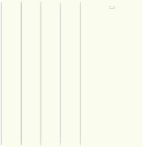 DALIX PVC Vertical Replacement Slats Curved Smooth Ivory 94.5 x 3.5 (20-Pack) in Kuwait