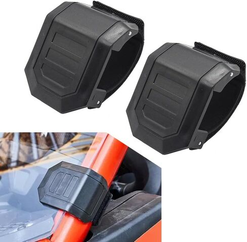 Rbanna1 2 Pcs Windshield Window Mounting Clamp Straps 2Pcs ABS, PVC Suitable For roll cage diameters from 1.5 inch to 2 inch round tubing in Saudi Arabia