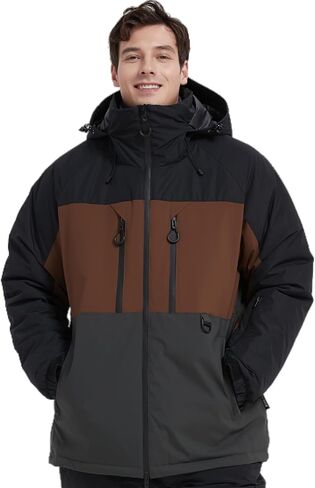 BGX Bluemagic سترة تزلج مقاومة للماء للنساء والرجال معطف شتوي دافئ للثلوج سترة واقية جبلية معطف واق من المطر بقلنسوة in Kuwait