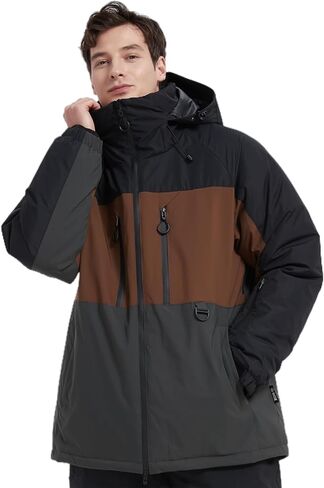 BGX Bluemagic سترة تزلج مقاومة للماء للنساء والرجال معطف شتوي دافئ للثلوج سترة واقية جبلية معطف واق من المطر بقلنسوة in Kuwait