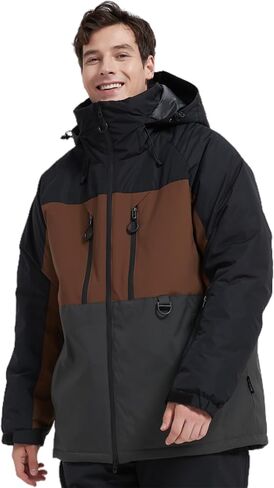 BGX Bluemagic سترة تزلج مقاومة للماء للنساء والرجال معطف شتوي دافئ للثلوج سترة واقية جبلية معطف واق من المطر بقلنسوة in Kuwait