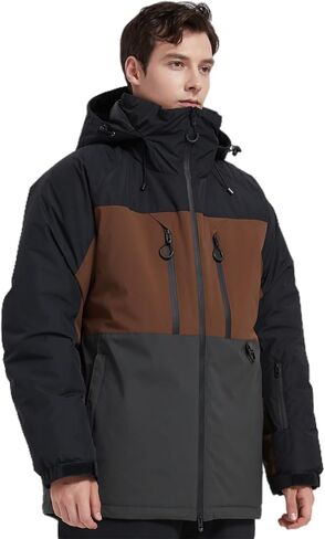 BGX Bluemagic سترة تزلج مقاومة للماء للنساء والرجال معطف شتوي دافئ للثلوج سترة واقية جبلية معطف واق من المطر بقلنسوة in Kuwait