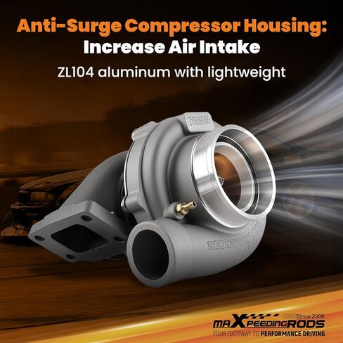 maXpeedingrods GT35 GT3582 Turbo Turbocharger with Billet Compressor Wheel for 2.5L-6.0L Engines, for Honda Accord 1986-2017, for Jeep Grand Cherokee, Street JD Series in Saudi Arabia