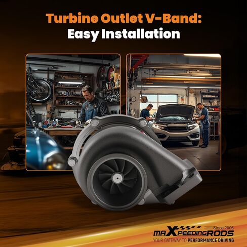 maXpeedingrods GT35 GT3582 Turbo Turbocharger with Billet Compressor Wheel for 2.5L-6.0L Engines, for Honda Accord 1986-2017, for Jeep Grand Cherokee, Street JD Series in Saudi Arabia