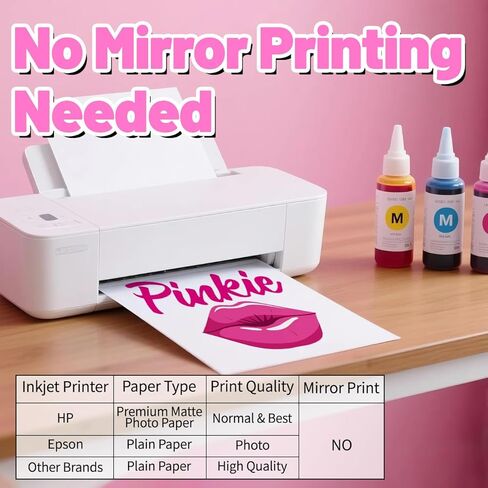 الورق النقل للحرارة الخنصر لطابعة النبر (10 أوراق ، 8.5 × 11 ") in Kuwait