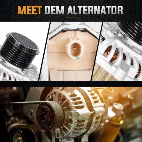 New Alternator Fit for Honda Accord 2013 2014 2015 2017 (Only for Auto CVT Trans) 2.4L Replace 31100-5A2-A02, 31100-5A2-A02RM, AHGA88, 14489, 11999 A5TL0581ZC in Saudi Arabia