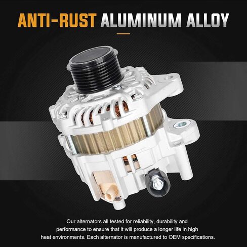 New Alternator Fit for Honda Accord 2013 2014 2015 2017 (Only for Auto CVT Trans) 2.4L Replace 31100-5A2-A02, 31100-5A2-A02RM, AHGA88, 14489, 11999 A5TL0581ZC in Saudi Arabia