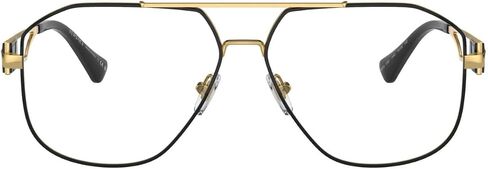 Versace VE1287-1443 Eyeglass Frame BLACK/GOLD w/DEMO LENS 59mm in Saudi Arabia