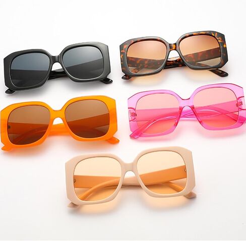 Large Frame Sunglasses Fashion Goggles Women Glasses Uv400 Goggles Fashion in Saudi Arabia